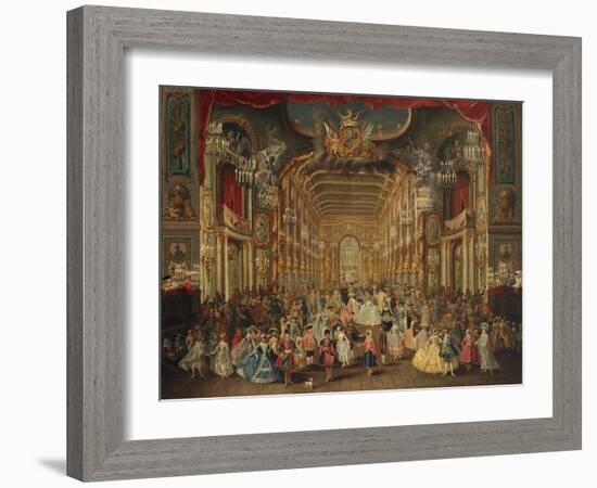 Masked Ball in Bonn-Johann Franz Rousseau-Framed Giclee Print