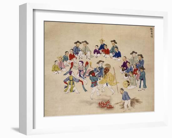 Masked Dance-Kim Junkeun-Framed Giclee Print