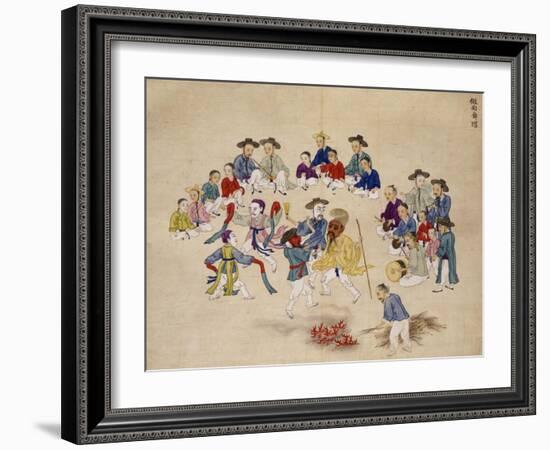 Masked Dance-Kim Junkeun-Framed Giclee Print