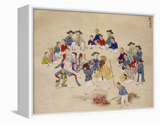 Masked Dance-Kim Junkeun-Framed Premier Image Canvas