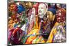 Masked Dancers at Festival, Keno Gompa Monastery, Tagong, China-Peter Adams-Mounted Photographic Print