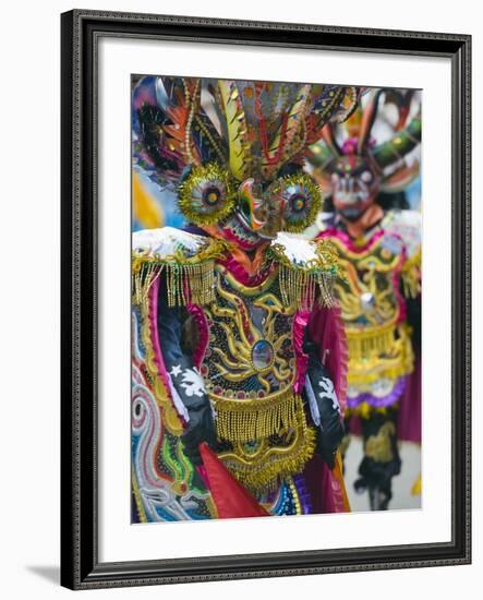 Masked Performers in a Parade at Oruro Carnival, Oruro, Bolivia, South America-Christian Kober-Framed Photographic Print