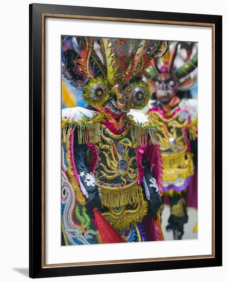 Masked Performers in a Parade at Oruro Carnival, Oruro, Bolivia, South America-Christian Kober-Framed Photographic Print