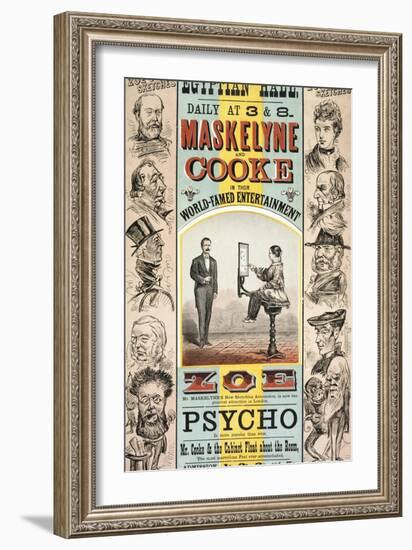 Maskelyne and Cooke's Entertainment at the Egyptian Hall-Henry Evanion-Framed Giclee Print