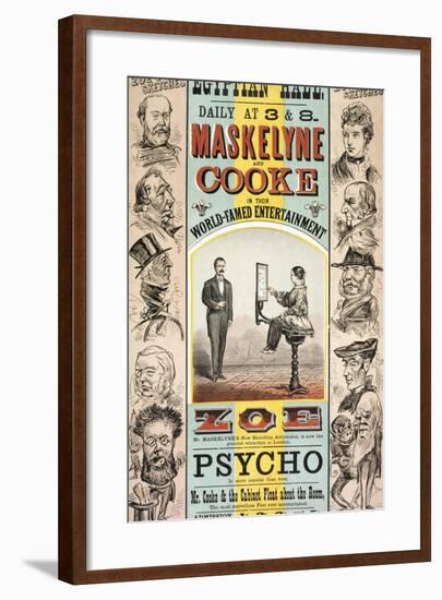 Maskelyne and Cooke's Entertainment at the Egyptian Hall-Henry Evanion-Framed Giclee Print