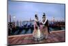 Masks and Costumes at St. Mark's Square During Venice Carnival, Venice, Veneto, Italy, Europe-Carlo Morucchio-Mounted Photographic Print