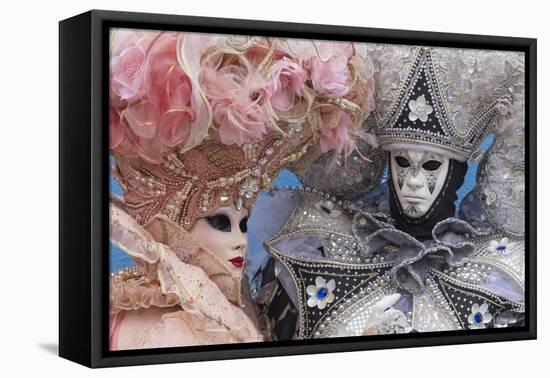 Masks and Costumes, Carnival, Venice, Veneto, Italy, Europe-Jean Brooks-Framed Premier Image Canvas