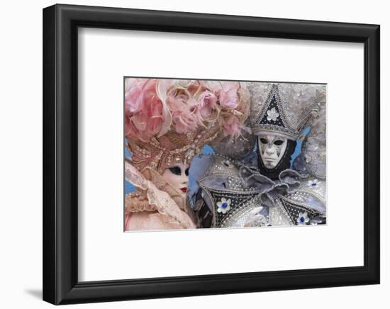 Masks and Costumes, Carnival, Venice, Veneto, Italy, Europe-Jean Brooks-Framed Photographic Print