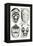 Masks of Mexican Wrestlers-null-Framed Stretched Canvas