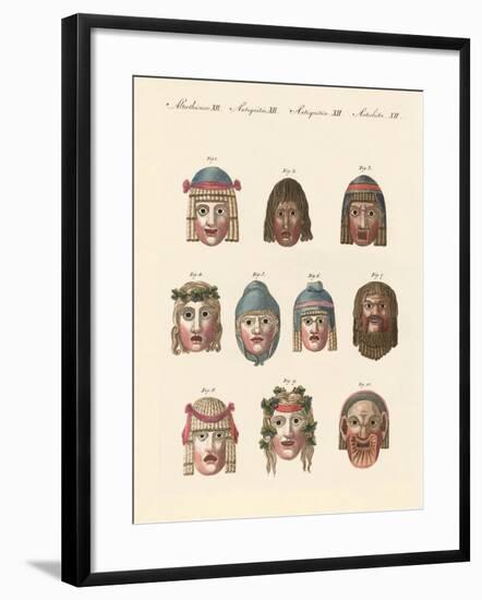 Masks of the Ancients-null-Framed Giclee Print