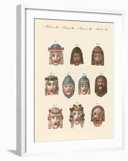 Masks of the Ancients-null-Framed Giclee Print