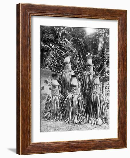 Masks Possessing Magical Qualities, Bismarck Archipelago, Papua New Guinea, 1920-Strecker and Schroder-Framed Giclee Print