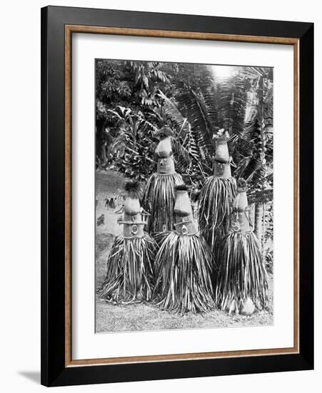 Masks Possessing Magical Qualities, Bismarck Archipelago, Papua New Guinea, 1920-Strecker and Schroder-Framed Giclee Print