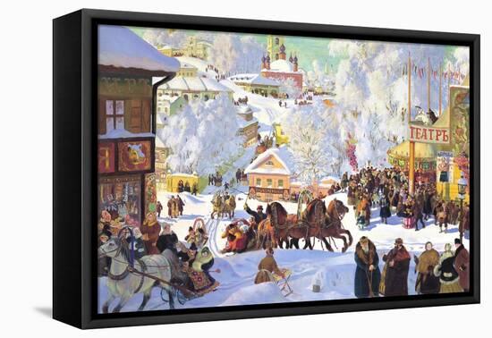 Maslanitsa; Shrovetide-Boris Kustodiyev-Framed Stretched Canvas