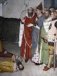 Saint Resurrecting Two Magi, Detail from Life of St Sylvester, 1341-Maso Di Banco-Giclee Print