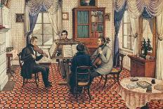 Anthony and Three Friends Playing a String Quartet-Masolino Da Panicale-Giclee Print