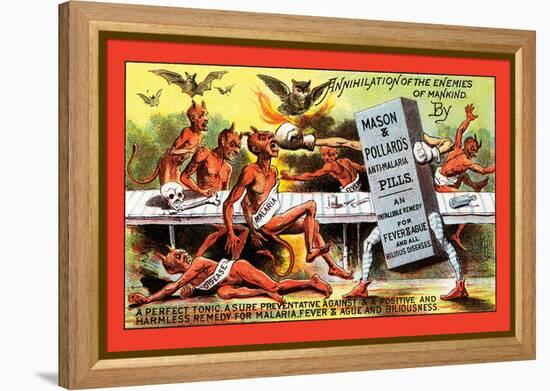 Mason and Pollard's Anti-Malaria Pills-null-Framed Stretched Canvas