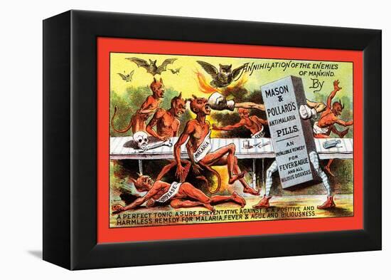 Mason and Pollard's Anti-Malaria Pills-null-Framed Stretched Canvas