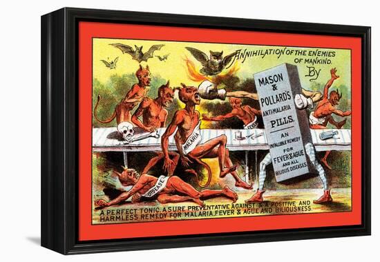 Mason and Pollard's Anti-Malaria Pills-null-Framed Stretched Canvas