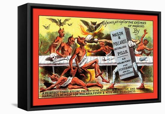 Mason and Pollard's Anti-Malaria Pills-null-Framed Stretched Canvas