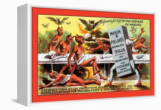 Mason and Pollard's Anti-Malaria Pills-null-Framed Stretched Canvas