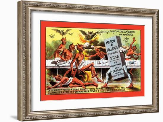 Mason and Pollard's Anti-Malaria Pills-null-Framed Art Print