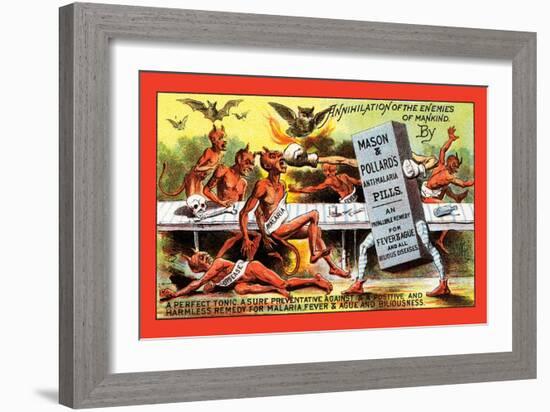 Mason and Pollard's Anti-Malaria Pills-null-Framed Art Print