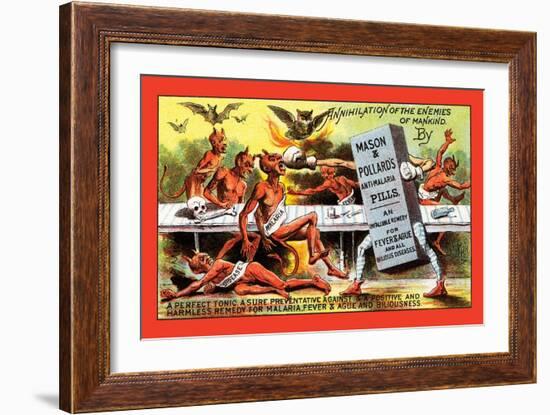 Mason and Pollard's Anti-Malaria Pills-null-Framed Art Print