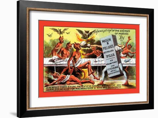 Mason and Pollard's Anti-Malaria Pills-null-Framed Art Print