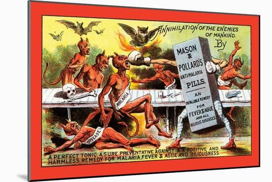Mason and Pollard's Anti-Malaria Pills-null-Mounted Art Print