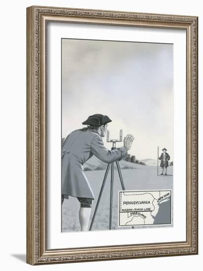 Mason-Dixon Line-John Keay-Framed Giclee Print