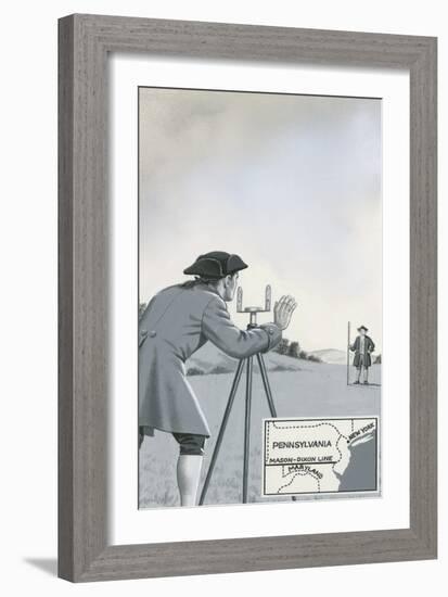 Mason-Dixon Line-John Keay-Framed Giclee Print