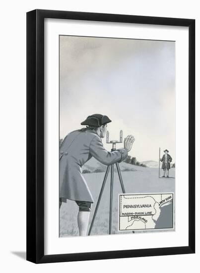 Mason-Dixon Line-John Keay-Framed Giclee Print