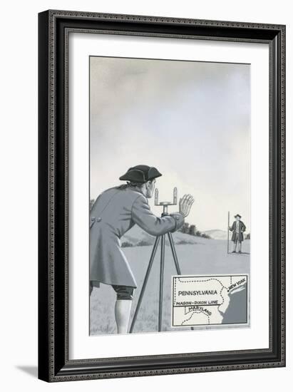 Mason-Dixon Line-John Keay-Framed Giclee Print