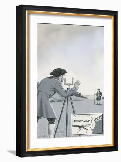 Mason-Dixon Line-John Keay-Framed Giclee Print