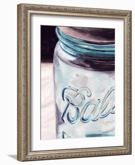 Mason Jar II-Redstreake-Framed Art Print