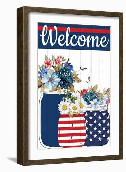 Mason Jar Welcome-Kimberly Allen-Framed Art Print