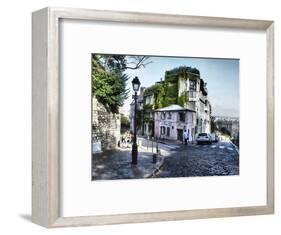 Mason Rose Restaurant Montmartre on Rue De L'abreuvior-Sylvia Gulin-Framed Photographic Print