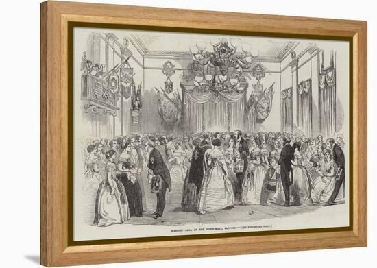 Masonic Ball in the Town-Hall, Salford-null-Framed Premier Image Canvas