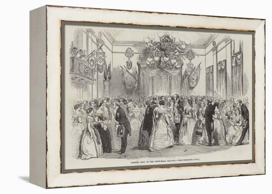 Masonic Ball in the Town-Hall, Salford-null-Framed Premier Image Canvas