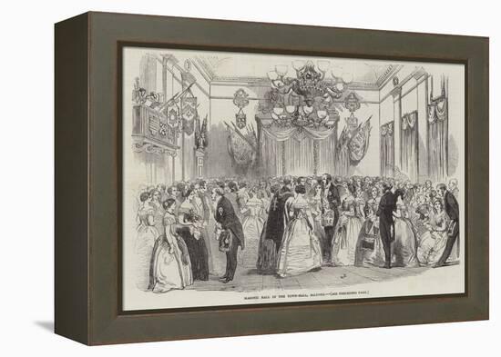 Masonic Ball in the Town-Hall, Salford-null-Framed Premier Image Canvas