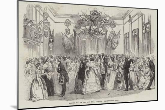 Masonic Ball in the Town-Hall, Salford-null-Mounted Giclee Print