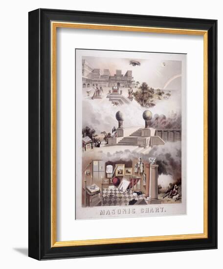 Masonic Chart, 1866-John Henry Bufford-Framed Giclee Print