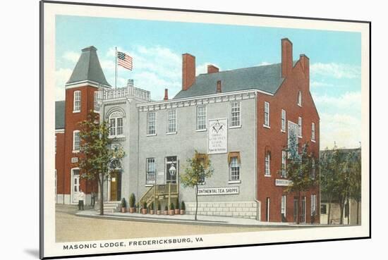 Masonic Lodge, Fredericksburg, Virginia-null-Mounted Art Print