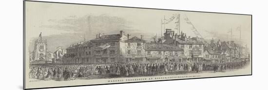 Masonic Procession at Bolton, Churchgate-null-Mounted Giclee Print