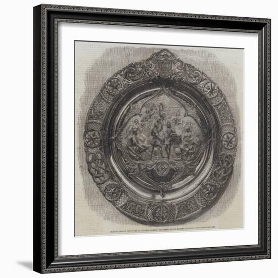 Masonic Shield Presented to General Ramsay, Provincial Grand Master of Bengal-null-Framed Giclee Print