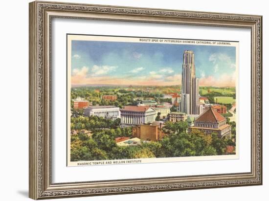 Masonic Temple, Cathedral of Learning, Pittsburgh, Pennsylvania-null-Framed Premium Giclee Print