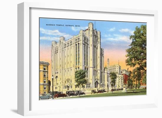 Masonic Temple, Detroit, Michigan-null-Framed Premium Giclee Print