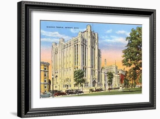 Masonic Temple, Detroit, Michigan-null-Framed Premium Giclee Print