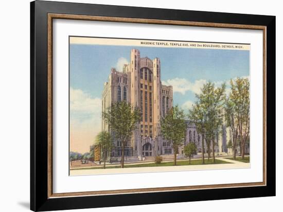 Masonic Temple, Detroit, Michigan-null-Framed Premium Giclee Print